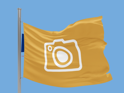 Customisable orange flag