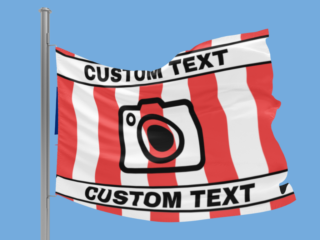 Fully customisable Sunderland flag