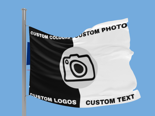 Fully customisable image football flag