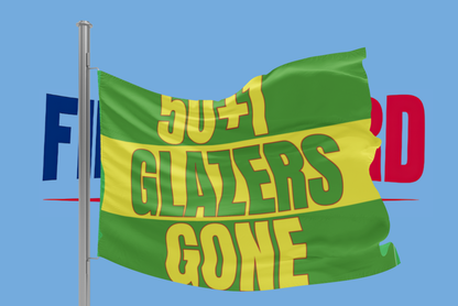 Manchester yellow Glazers out flag