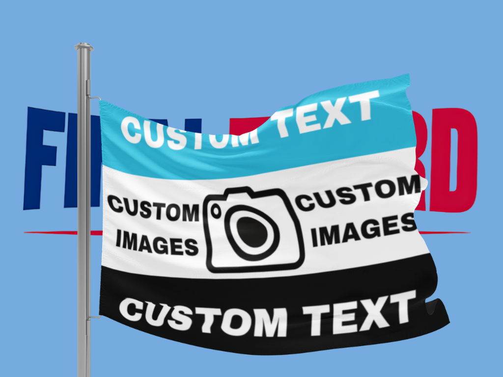 Fully customisable Manchester city flag