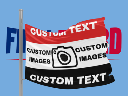 Fully customisable Manchester united flag