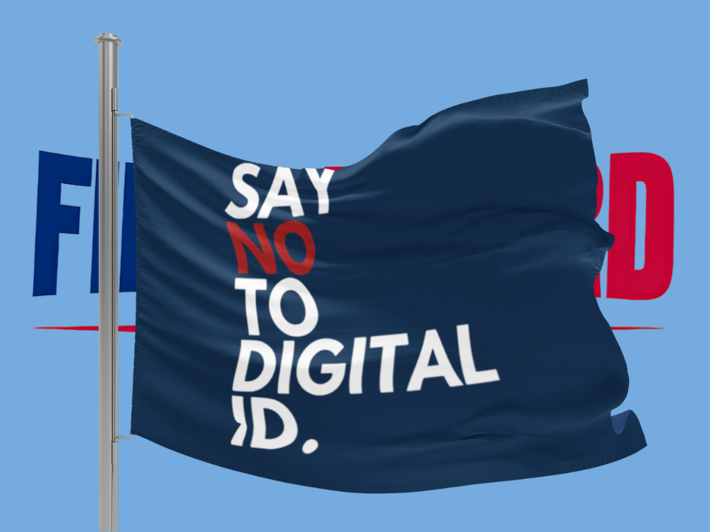 Restore Britain No Digital ID flag