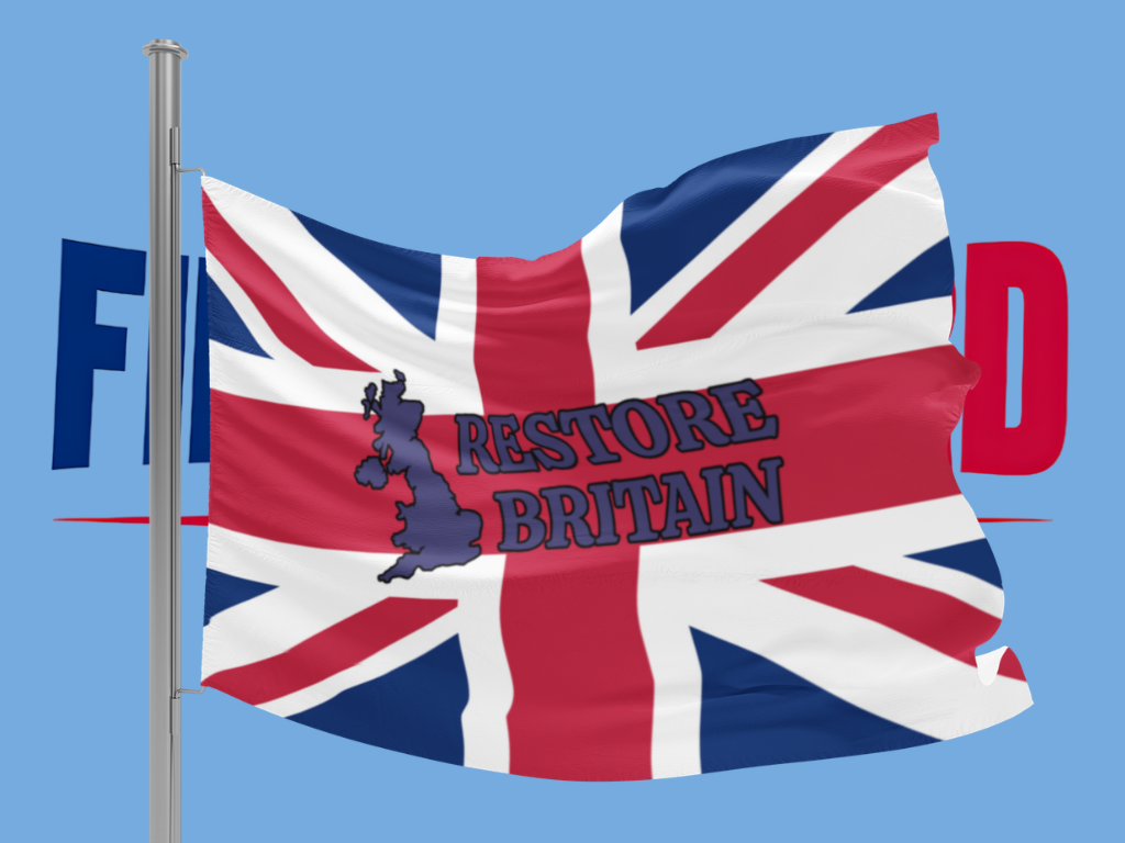 Restore Britain Union Jack flag
