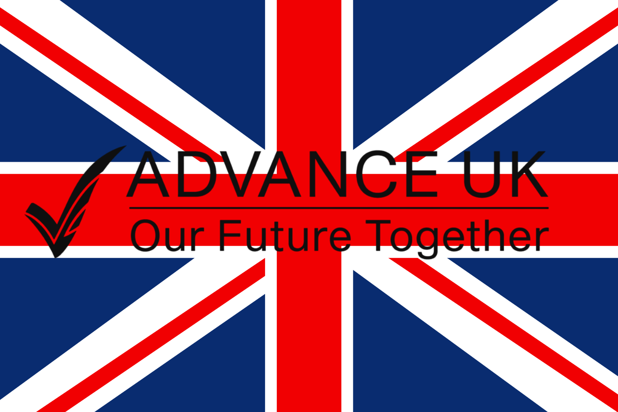 Personalised Advance UK Flag - Fully Customisable