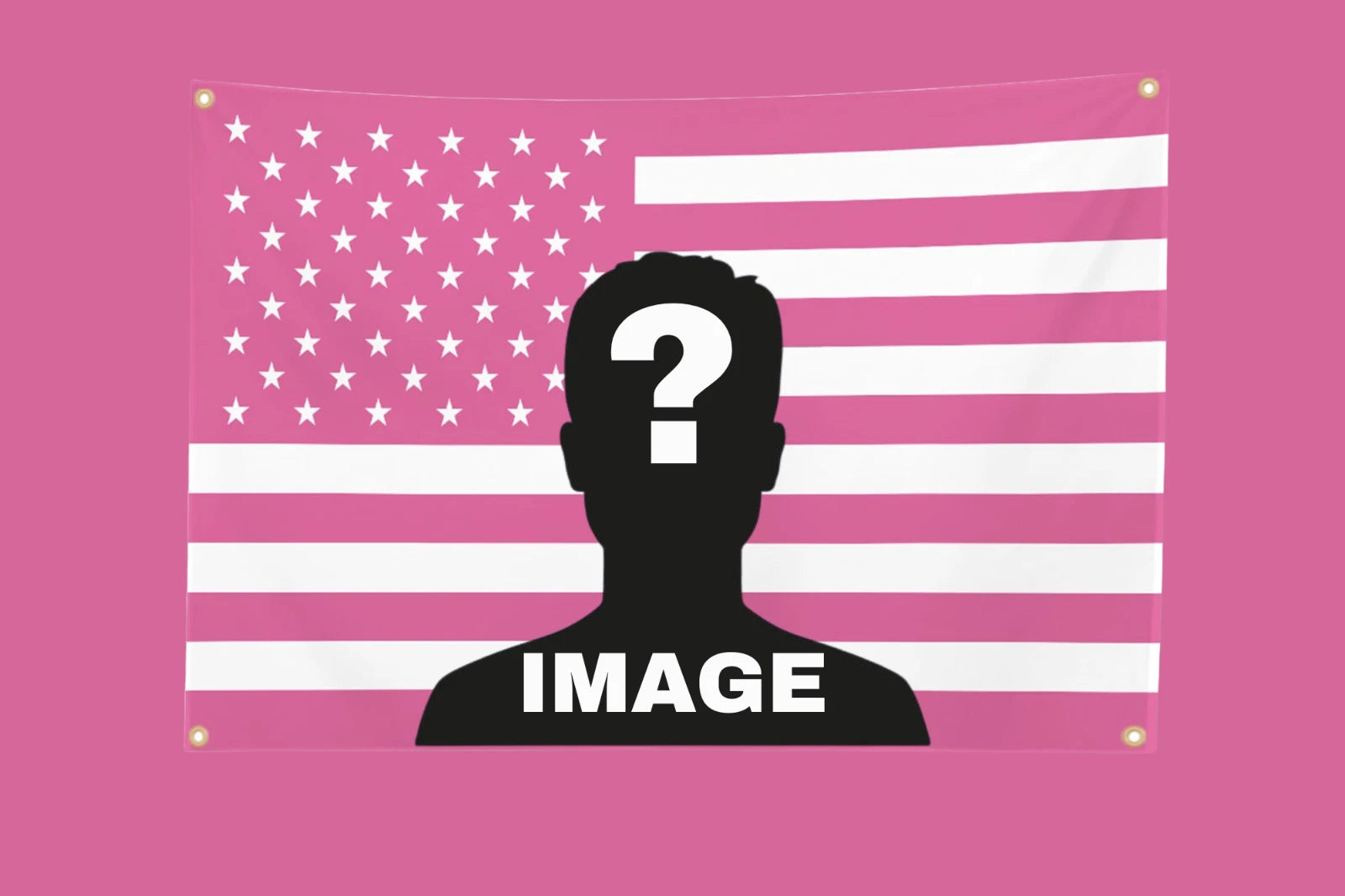Personalised Pink American Flag - Fully Customisable